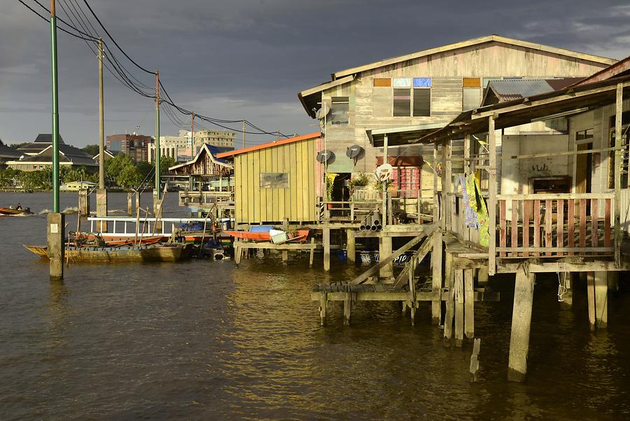 Kampong Ayer at Sunset