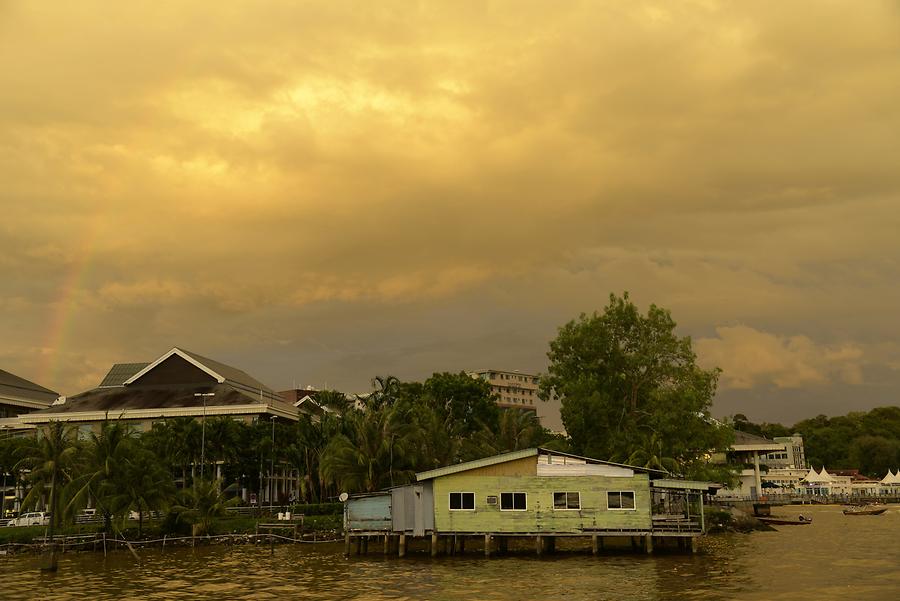 Kampong Ayer at Sunset