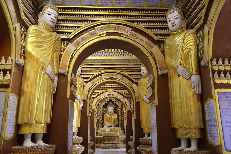 Thanboddhay pagoda interior