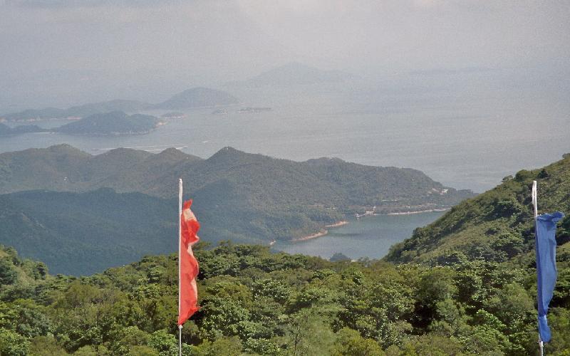 islands seen in the haze