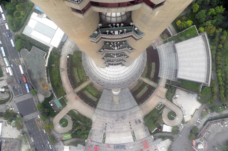 Oriental Pearl Tower - Looking Down