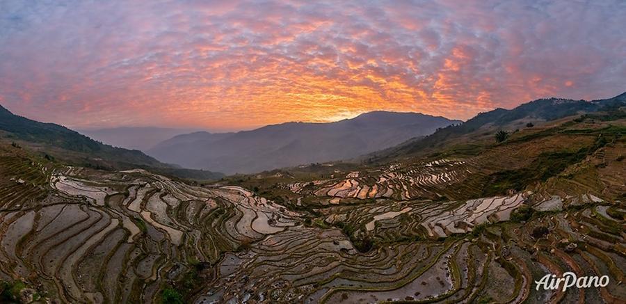 Rice Terraces, Yunnan province, China, © AirPano 