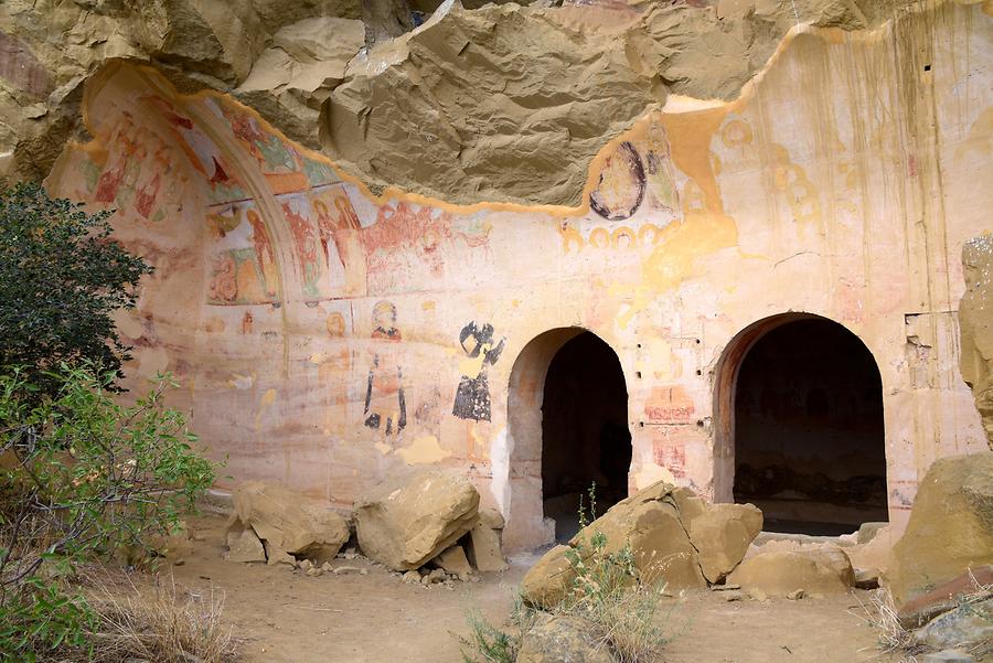 David Gareja Monastery Complex - Udabno Monastery; Frescos