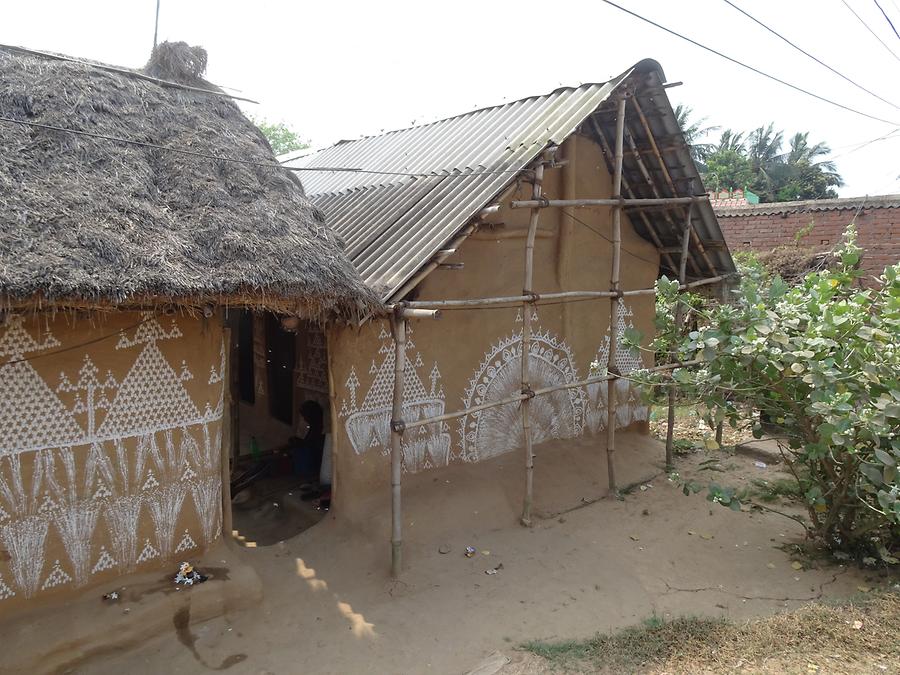 South of Bhubaneswar - Mud-Walled Houses