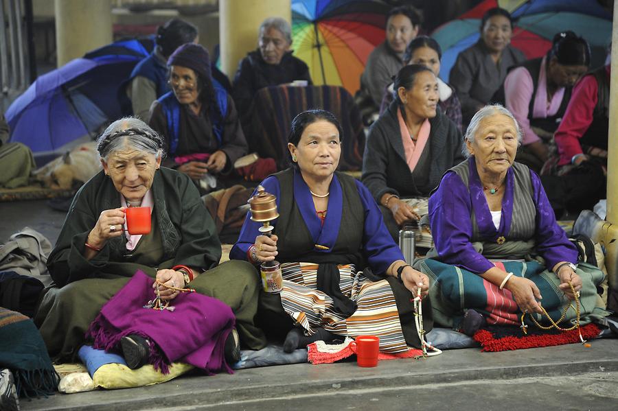 McLeod Ganj - Namgyal Monastery; Pilgrims