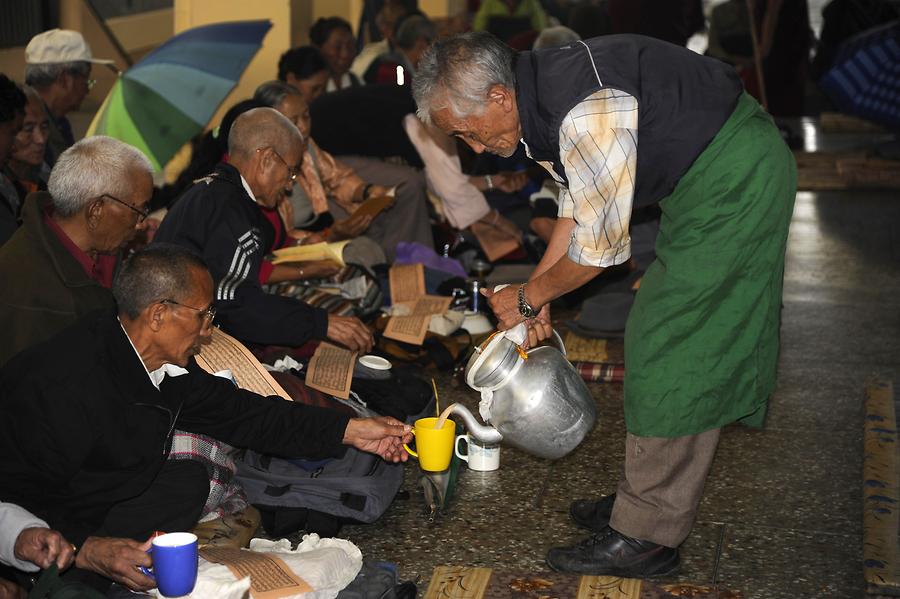 McLeod Ganj - Namgyal Monastery; Pilgrims