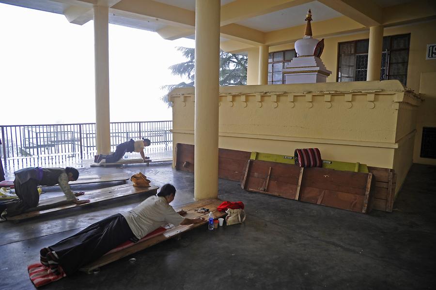 McLeod Ganj - Namgyal Monastery; Pilgrims