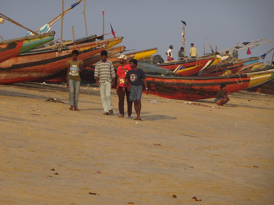 Puri - Beach; Fishing Village