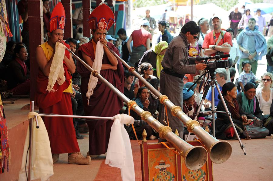 Takthok Monastery - Yearly Celebration; Musicians
