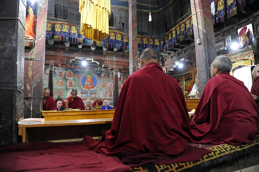 Thikse Monastery - Puja