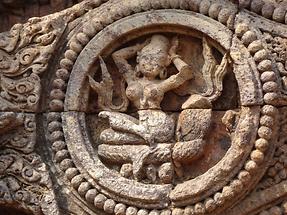 Konark - The Sun Temple; Ornamented Wheel (1)