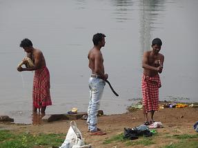 River near Konark - Laundry