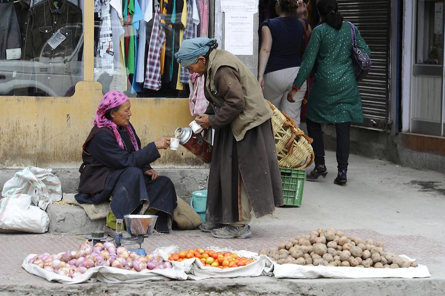 Leh - Old Town Centre; Market