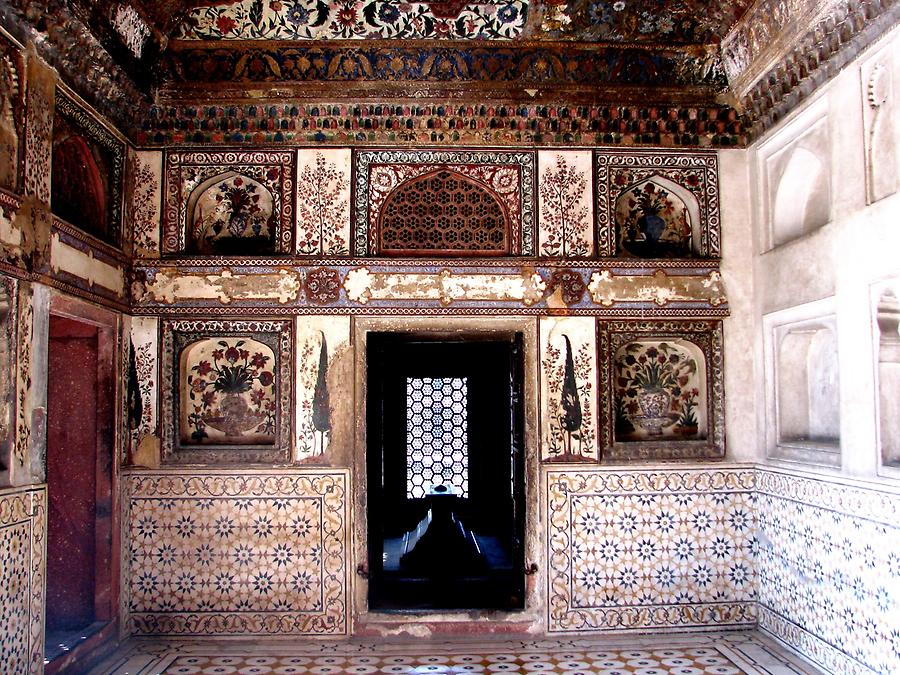 Inside the mausoleum