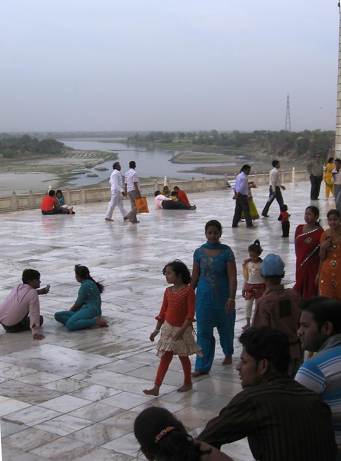 At Taj Mahal