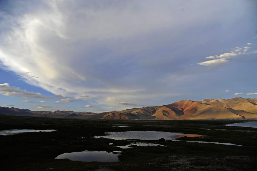 Tso Kar Plateau at Sunset