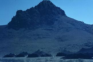 Black nomadic tents