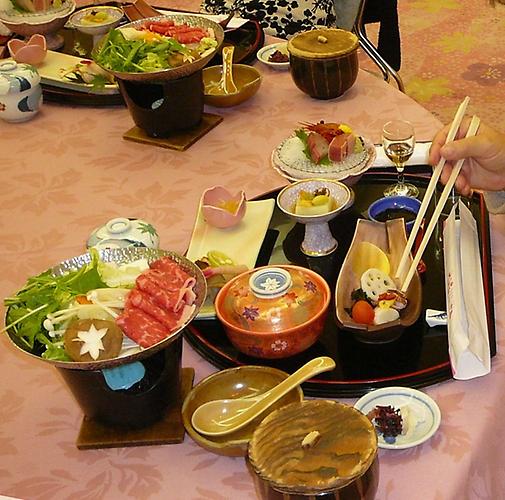 Typical Japanese dinner