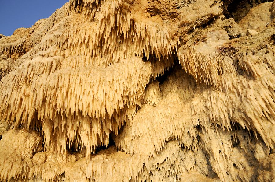 Salt terraces Dead Sea