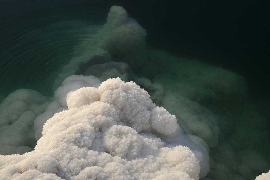 Salt terraces Dead Sea