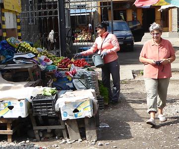 stalls along the road