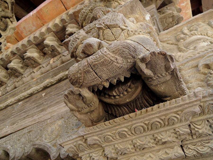 Panauti carvings at the Temple