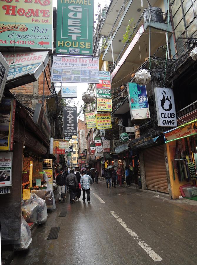 Kathmandu Basar district Thamel