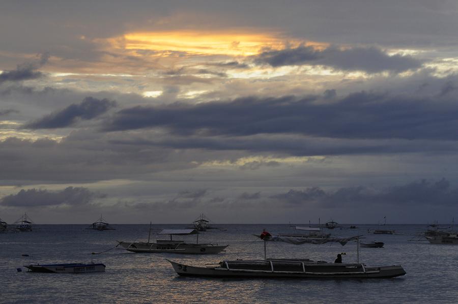 Alona Beach sunset