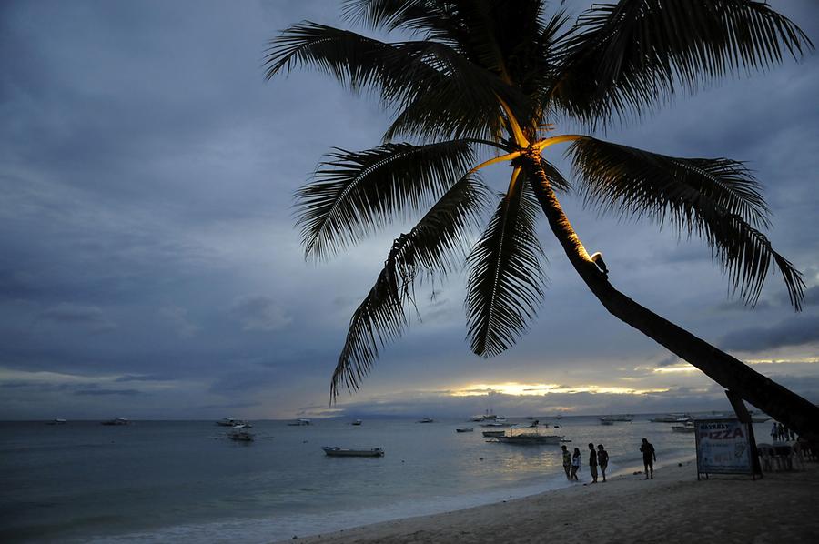 Alona Beach sunset