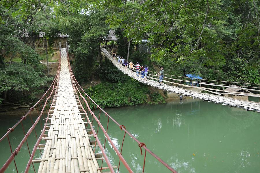 Loboc River suspension bridge