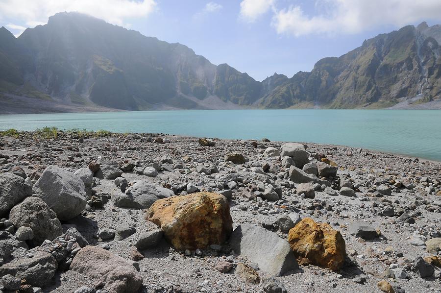 Crater lake of Mount Pinatubo