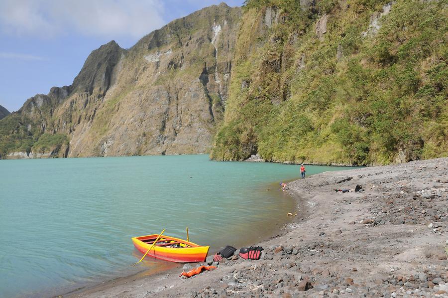 Crater lake of Mount Pinatubo