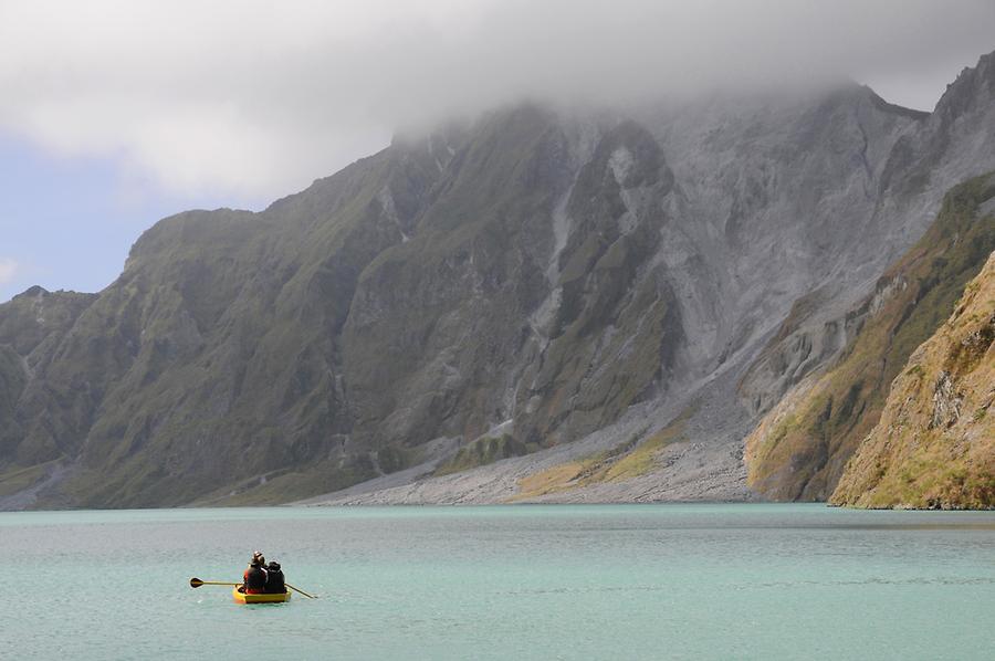 Crater lake of Mount Pinatubo