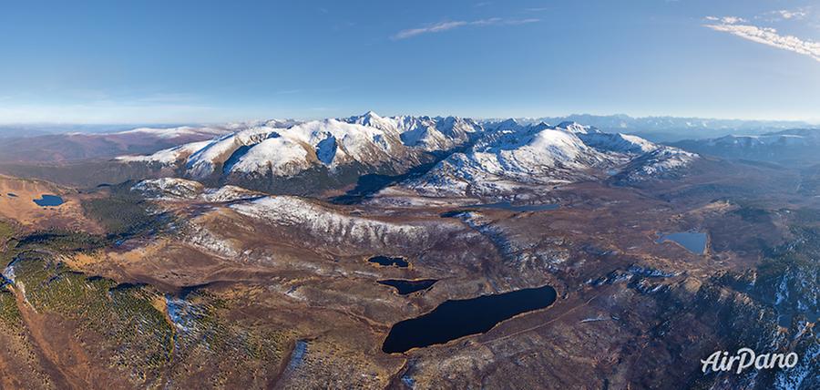 Above Lake Chagakel. Altai, Russia, © AirPano 