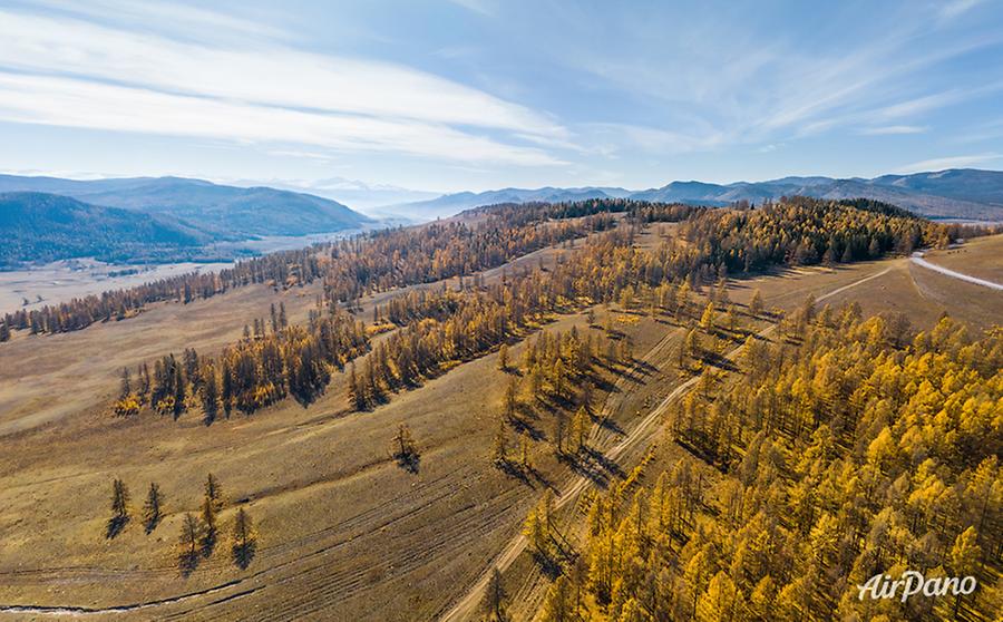 Pazyryk burials. Altai, Russia, © AirPano 