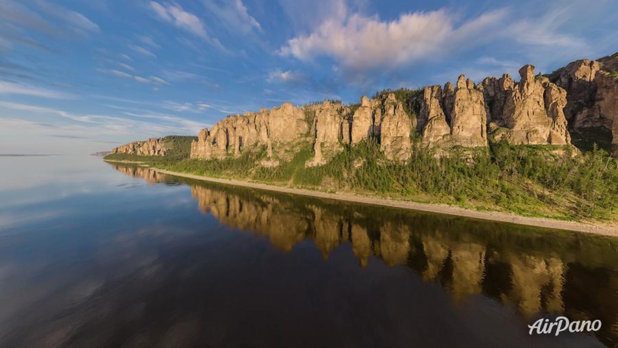 Lena pillars reflections, © AirPano 