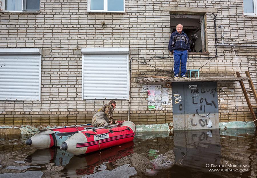 Flooding in Amur River, Russia