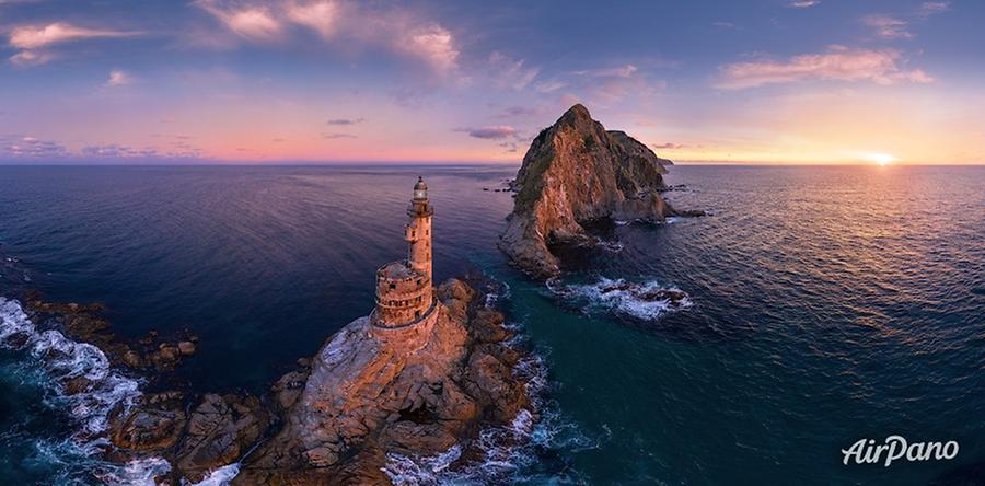 Aniva Lighthouse. Sakhalin Island, Russia, © AirPano 