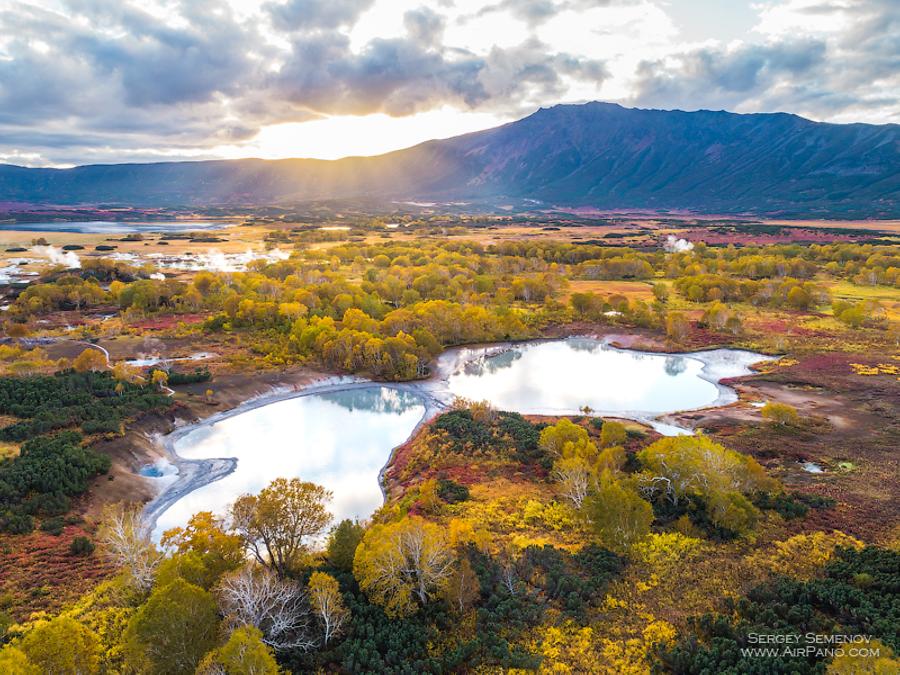 Uzon caldera, Kamchatka, Russia, © AirPano 