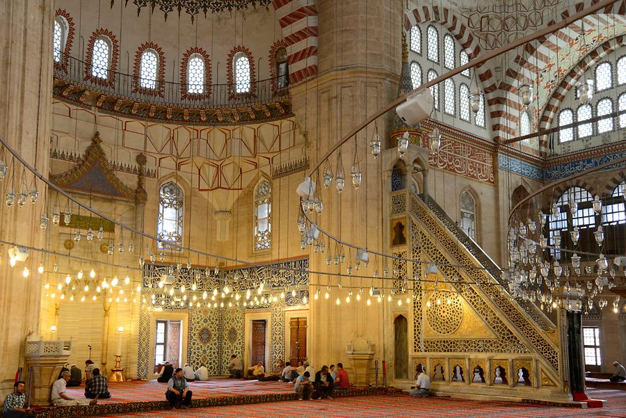 Edirne - Selimiye Mosque; Inside