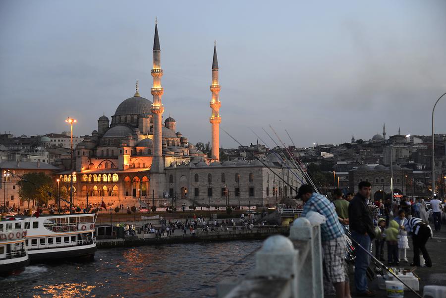 Galata Bridge at Sunset