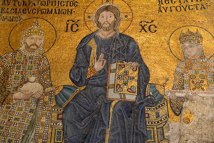 Hagia Sophia - Inside; Mosaic Hagia Sophia - Inside; Mosaic