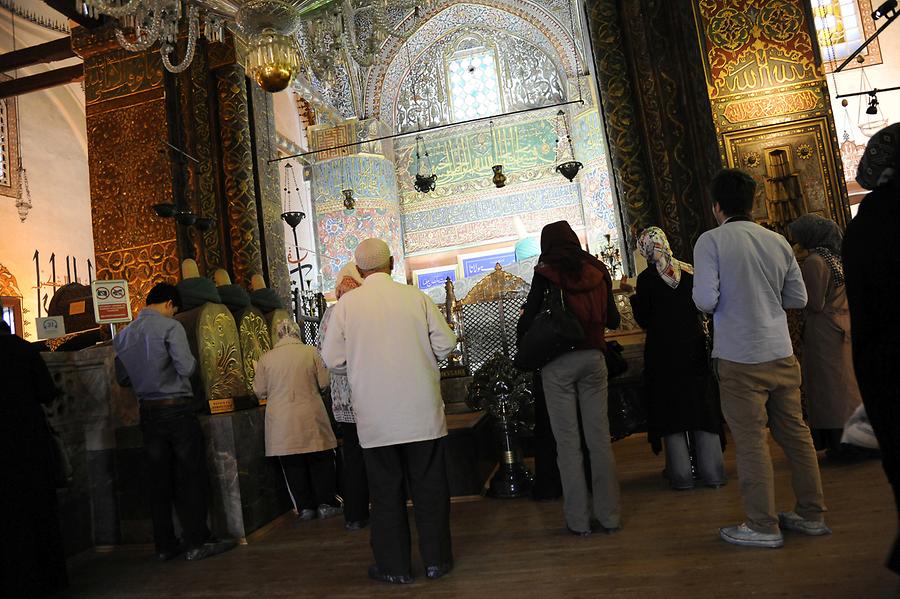 The Interior of the Monastery of Mevlana