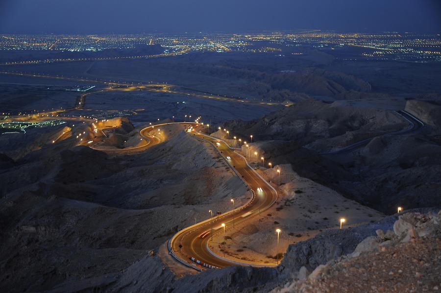 Jebel Hafeet at Night