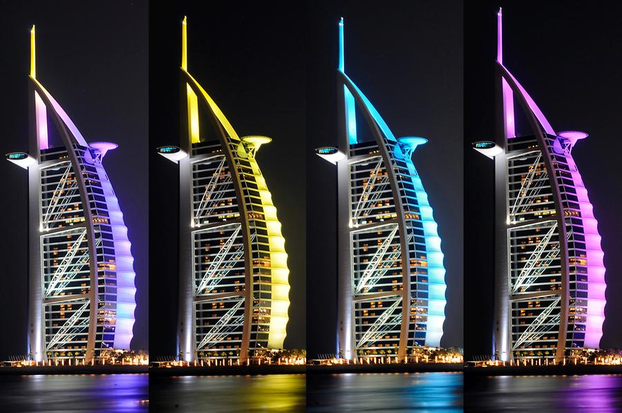 Burj al Arab at Night, Collage