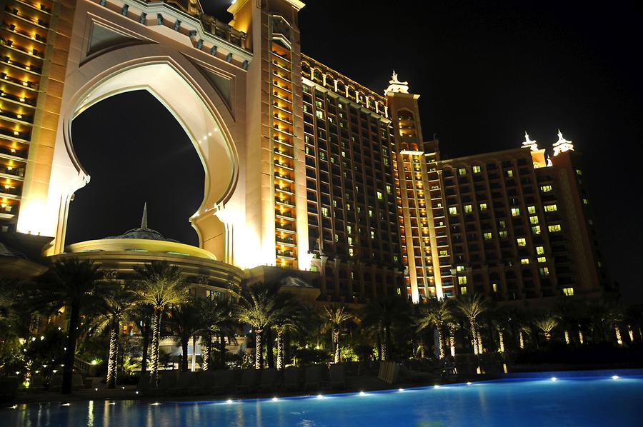 Atlantis Hotel at Night