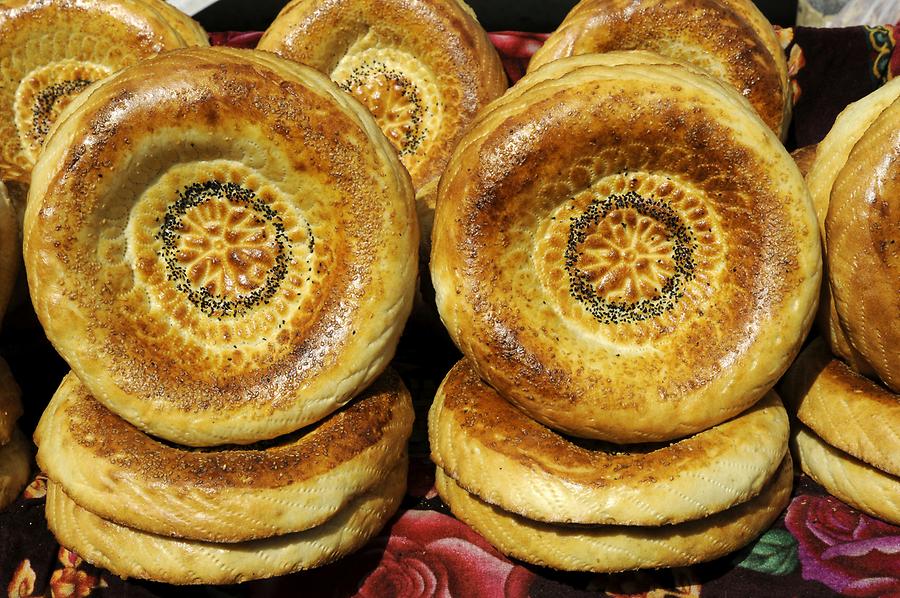 Margilan - Market, Bread