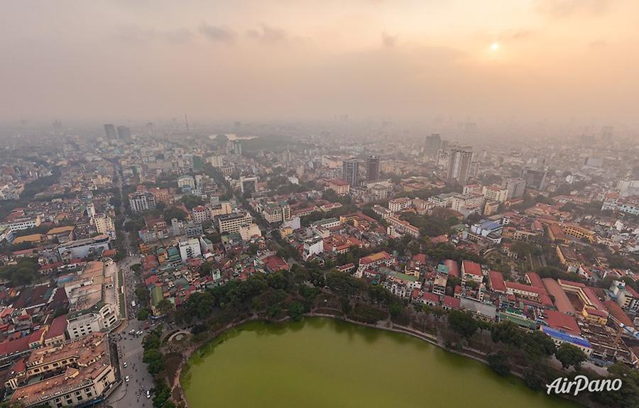 Hoàn Kiếm Lake (Lake of the Returned Sword), © AirPano 