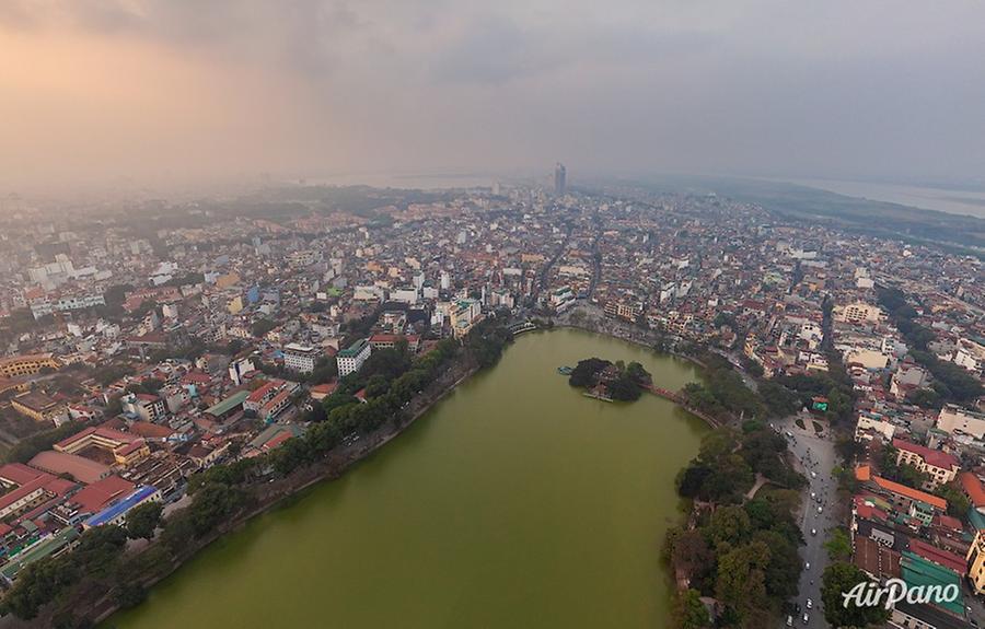 Hoàn Kiếm Lake (Lake of the Returned Sword), © AirPano 