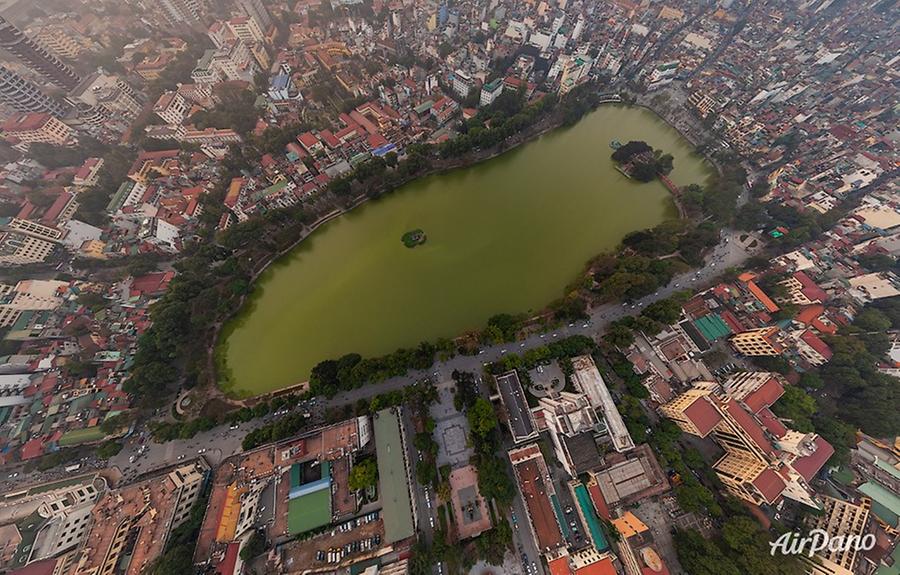 Hoàn Kiếm Lake (Lake of the Returned Sword), © AirPano 